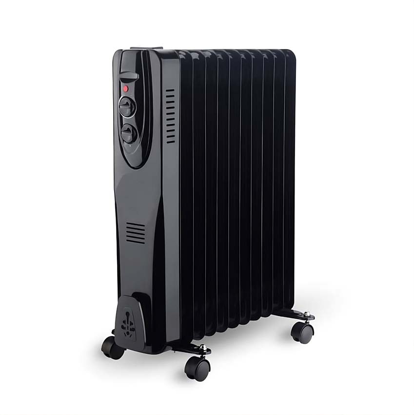 Olieradiator Eline 11 elementen 63x50x25cm zwart 2500W