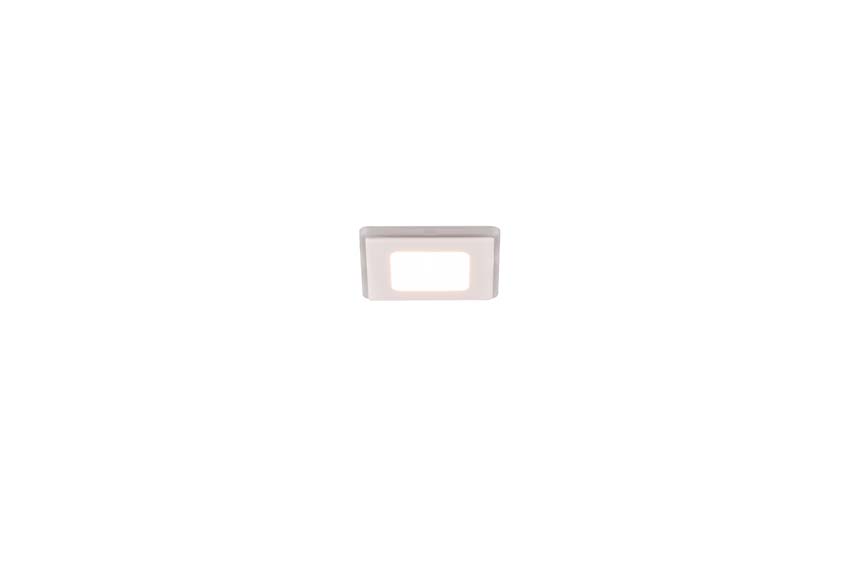 Spot encastrable - blanc - 8,5x8,5cm - LED - 1x5W - 3000K - IP44
