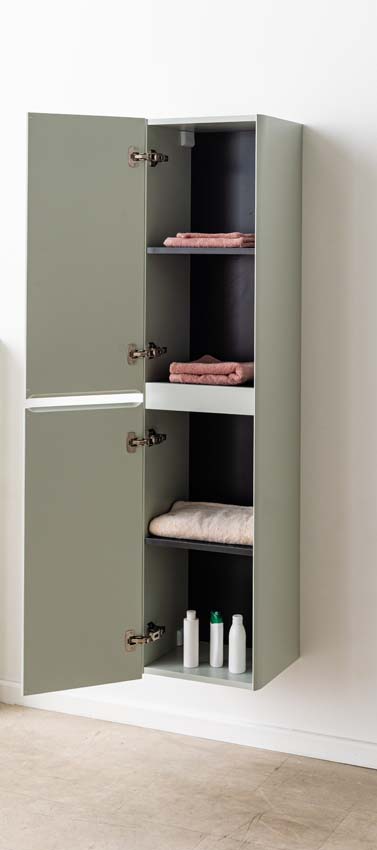 Armoire colonne Austin menthe suspendue 170x40x35cm