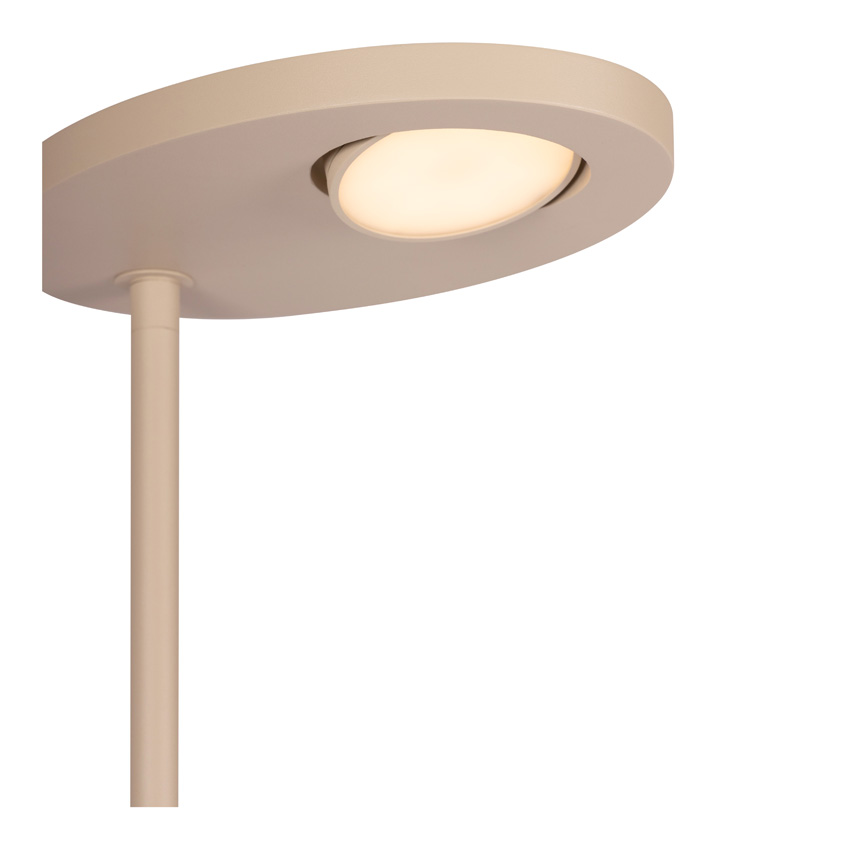 Lucide Essential Ortolan - Lampadaire - LED Dimmable - CCT - 2700K/4000K - Taupe