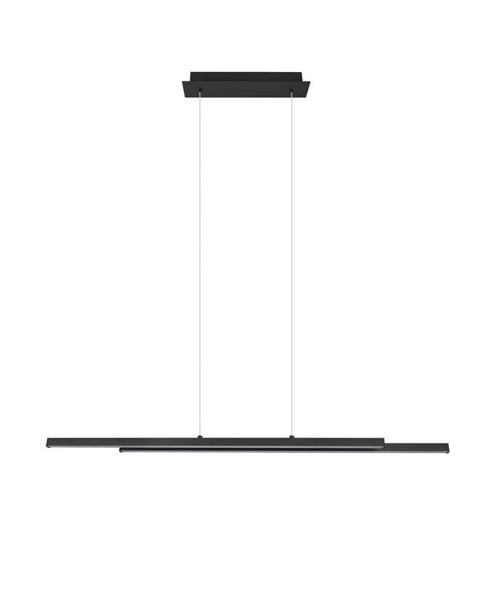 Suspension - noire - 110x8,5xH150cm - LED - 1x22W - 3000K