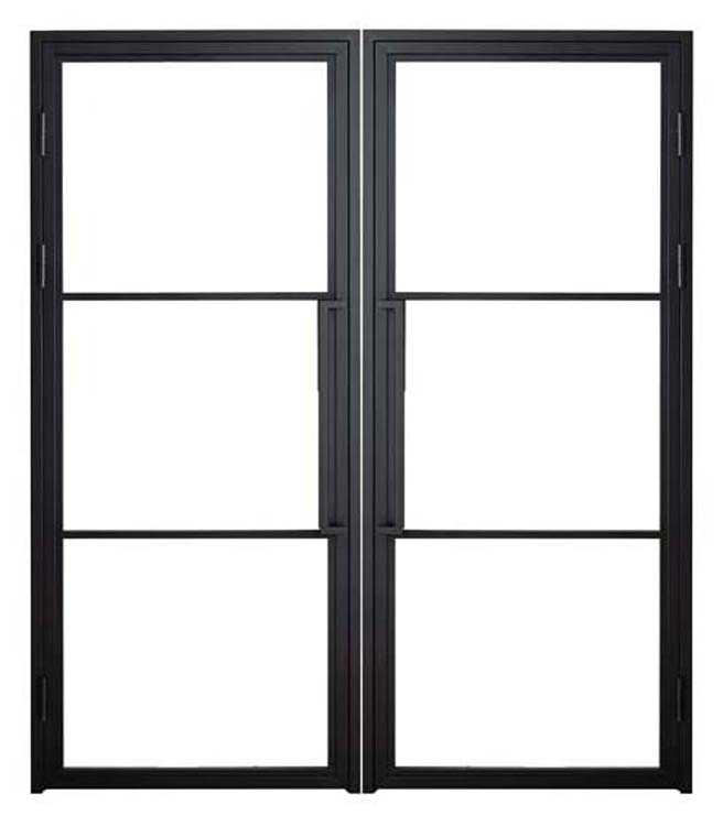 Porte intérieure fer forgé double 3W Tara gauche sur mesure