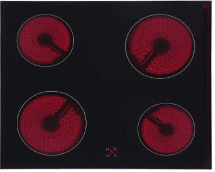 Keuken Budget wit 270cm - met toestellen - vitrokeramische kookplaat en inox wanddampkap