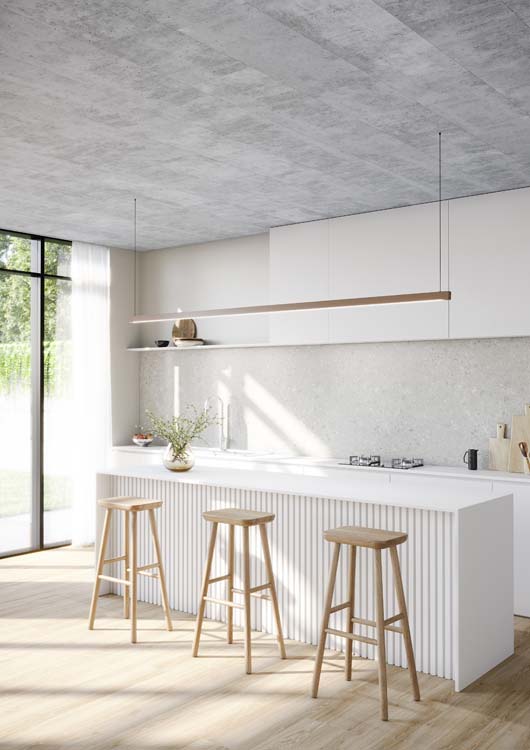 Decoratief wandpaneel Line Up 20x300x2770 wit-wit