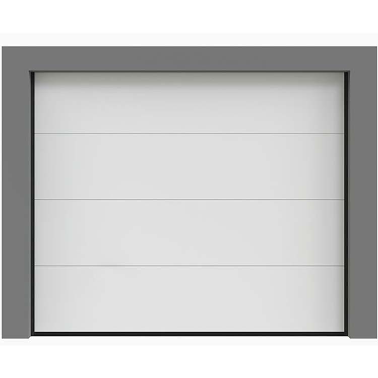Porte sectionnelle Dora blanche avec moteur et ressort de traction L2500xH2125mm