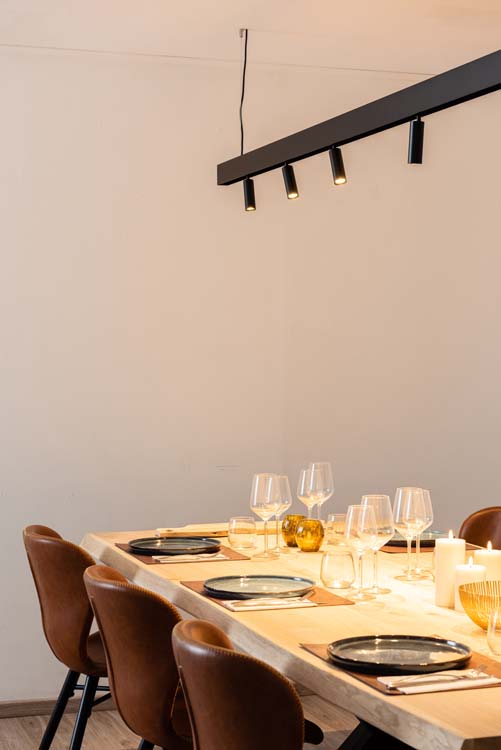 Rail lumineux Béa design noir 2,9m 6xGU10 4,5W lustre