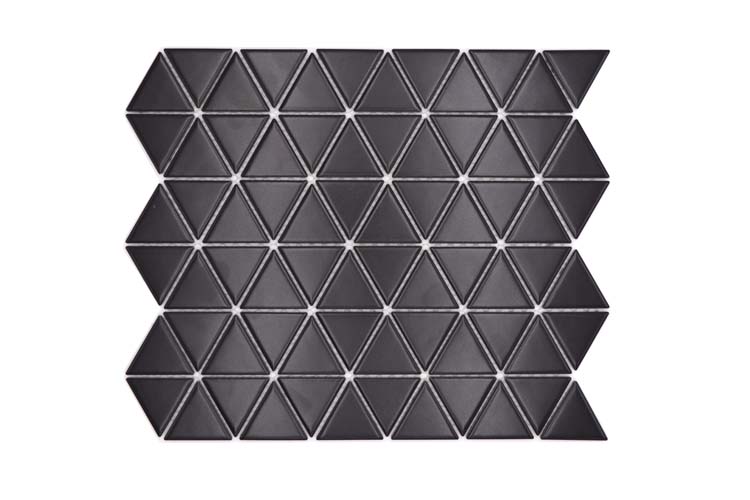 Mozaïek Triangle zwart mat 25,2x29,1cm