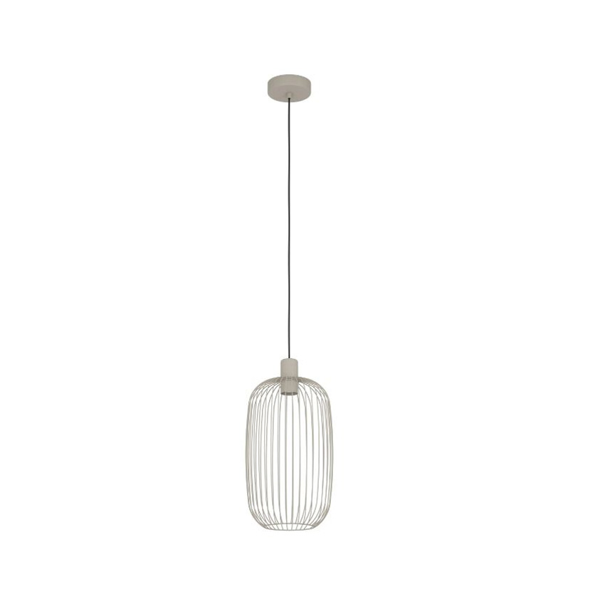 Suspension - sable - Ø22xH110cm - dimmable - E27 - 1x40W - ampoule non incluse
