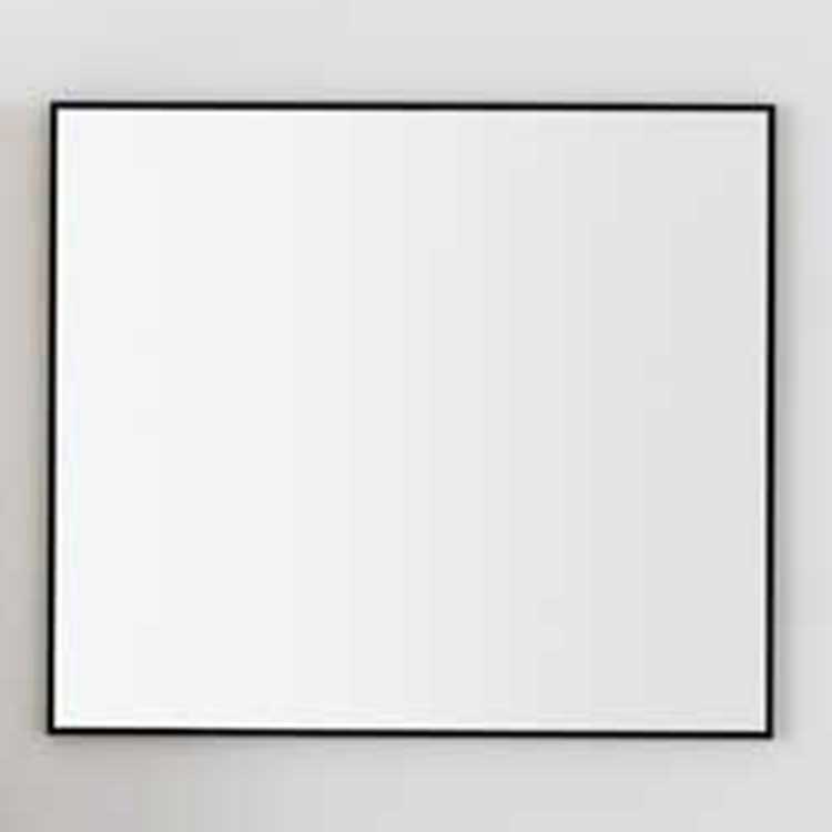Miroir rectangulaire noir mat 80x70cm