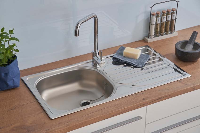 Spoelbak Ned inox 86x50cm