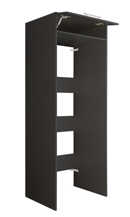 Armoire de machine à laver Decowash pour 2 appareils anthracite 67,5 x 200 x 67,5 cmm