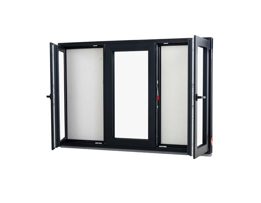 3-VAN oscillo-battant pvc Deceuninck Elegant noir/noir B1800xH1200 mm
