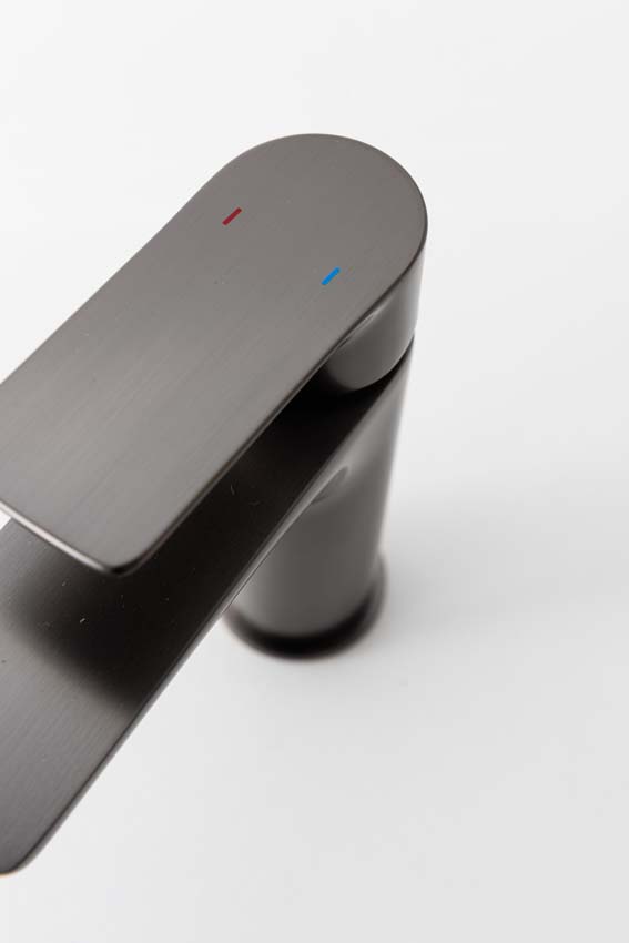 Wastafelkraan Miley edge gunmetal
