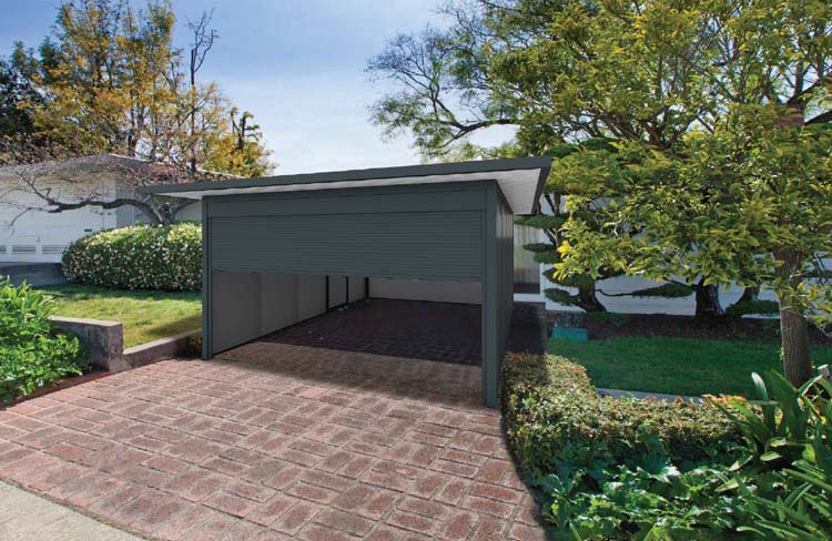 Garage metal anthracite large 425 x 525 x 240 cm