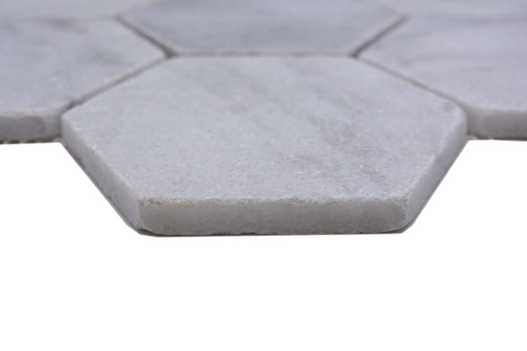 Mozaïek Ibiza marmer wit hexagon 19,9 x 26,2 cm