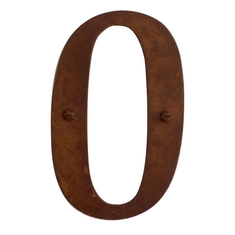 Numéro de maison pro 0 rouille