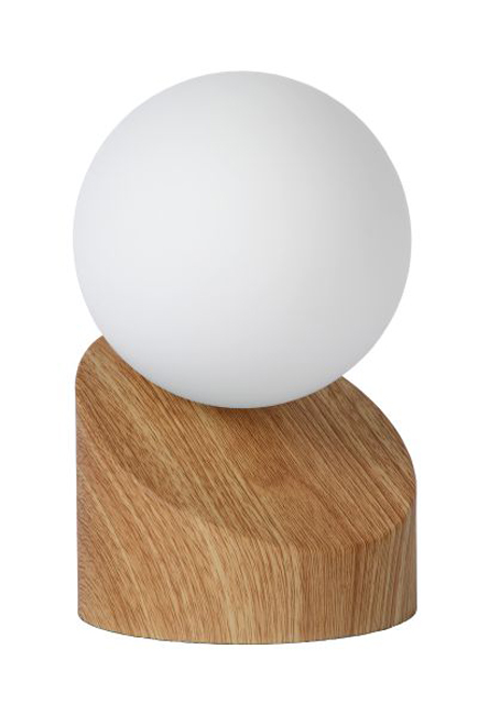 Tafellamp - licht hout - Ø10cm - G9 - 33W - bol