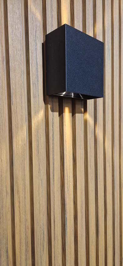 Hoekprofiel Line up Liam WPC teak 290cm