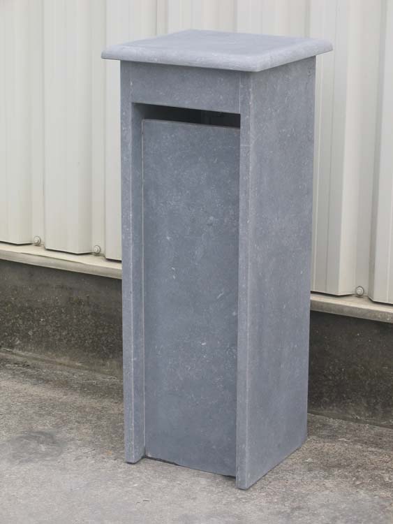 Brievenbus blauwsteen Fleron hoed 34x34x103cm
