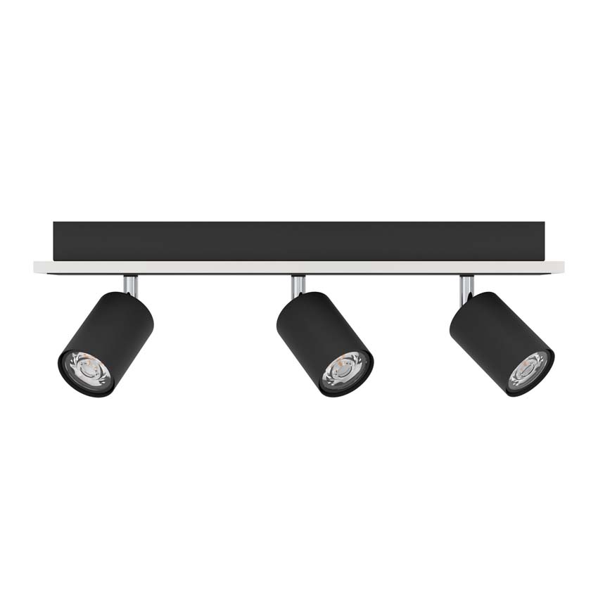 Spot en saillie - Noir - Dimmable - LED - 3x20W - 3000K