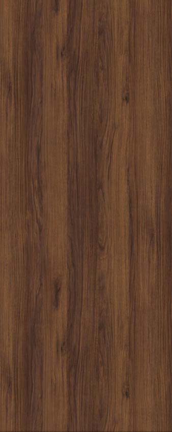 Complete binnendeur Pure walnoot 201,5x63cm tubespaan omkeerbaar + deurkast zwart 16,5cm