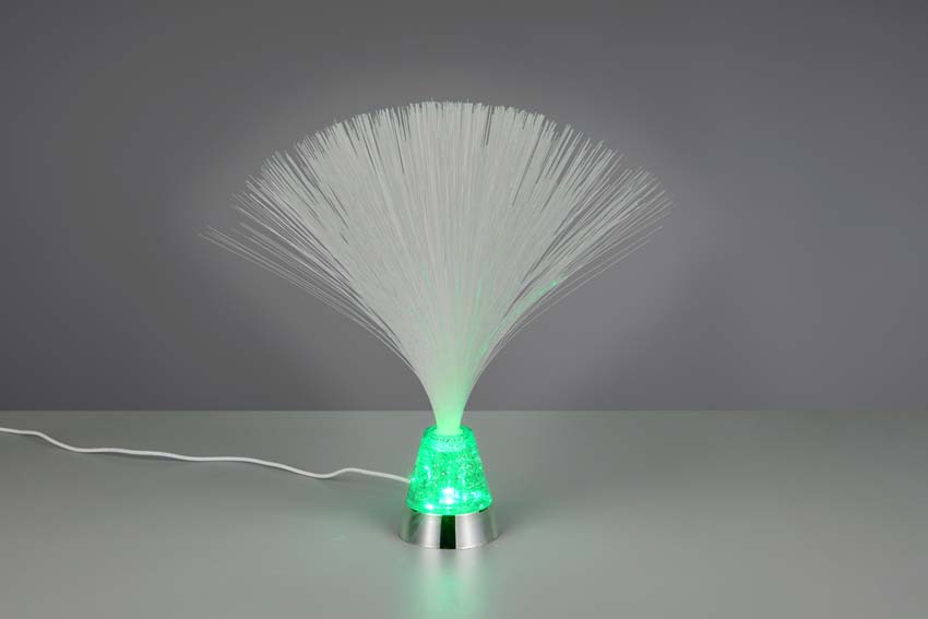 Lampe de table - Chrome - Ø12cm - LED - 1x0,8W - RVB
