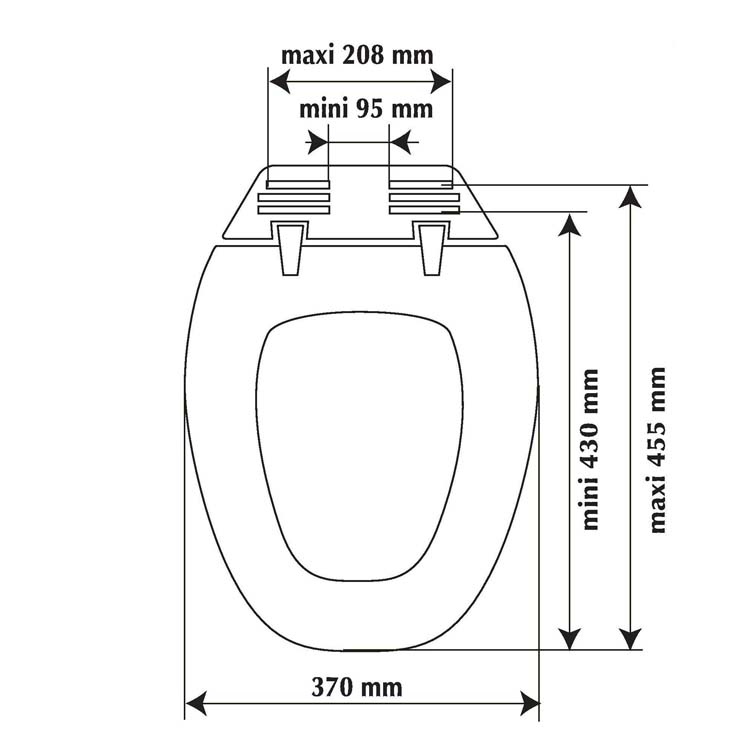 Siège de toilette Serenity soft-close blanc