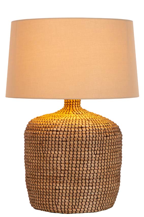 Lucide Premium Ambala - Tafellamp - Ø 35 cm - E27 - 1x40W - Naturel Lucide Premium Ambala - Tafellamp - Ø 35 cm - E27 - 1x40W - Naturel