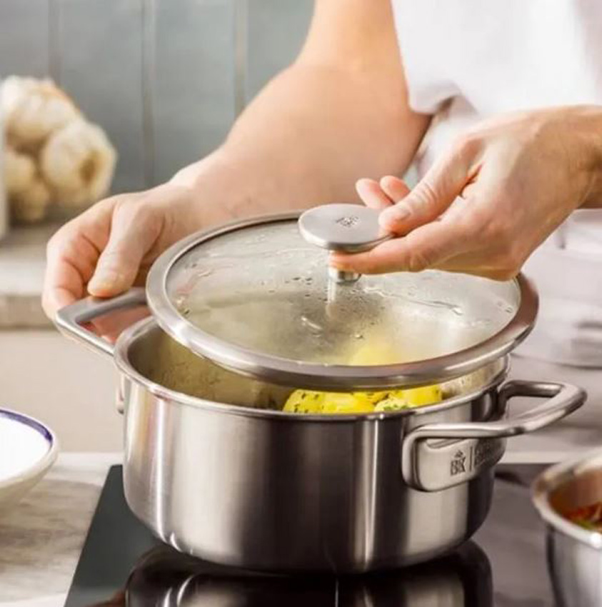 Casserole BK Peter Goossens Maestro 3-Ply inox Ø20cm 2,86L avec couvercle