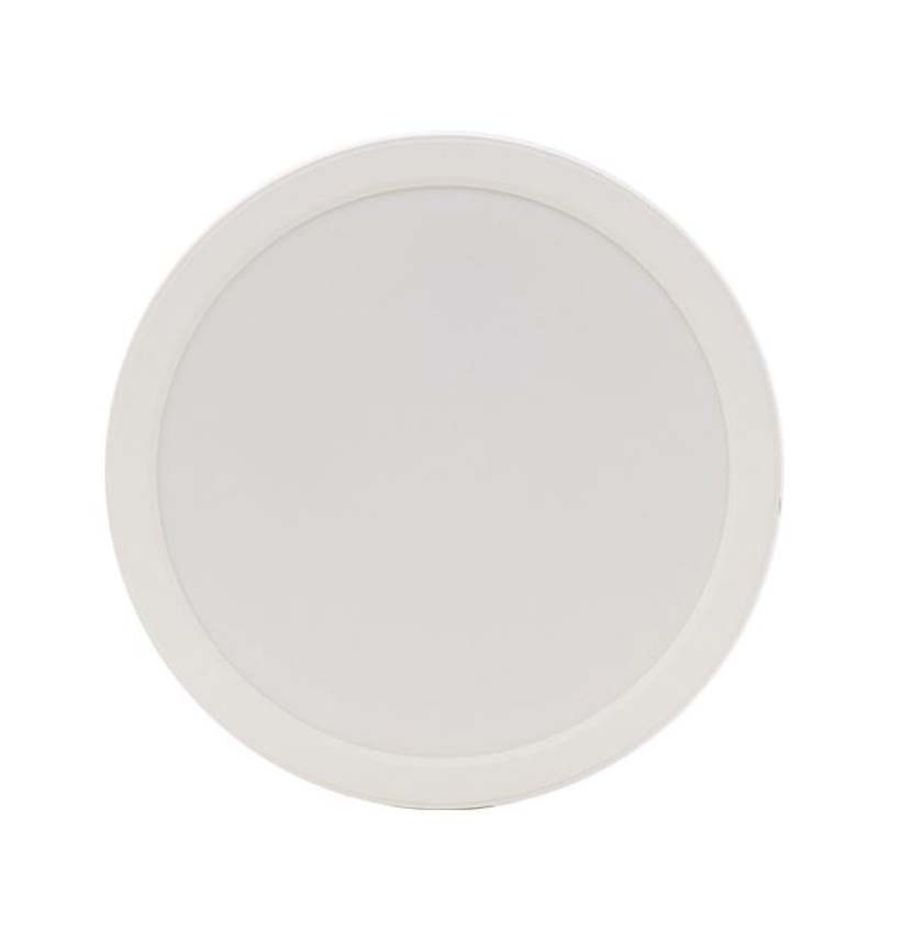 Plafonnier rond blanc LED 22,5 cm 18W 2100 lumen 4000K