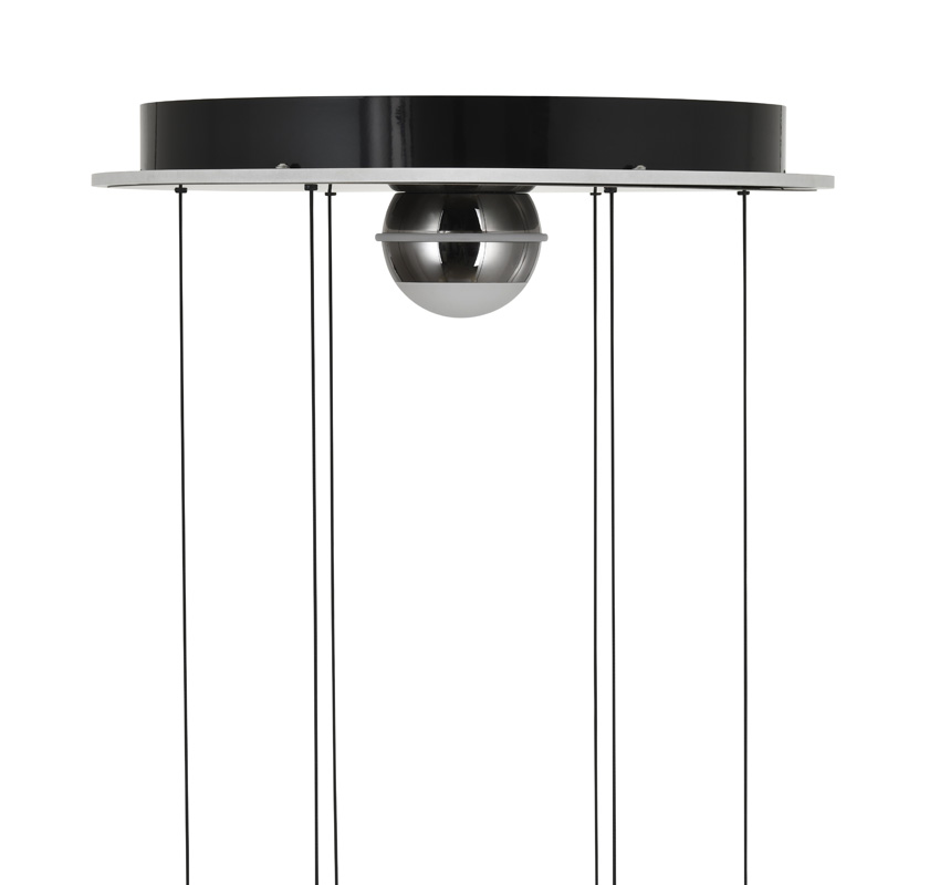 Suspension - noir/chrome - Ø46cm - dimmable - LED - 1x64W - 3000K
