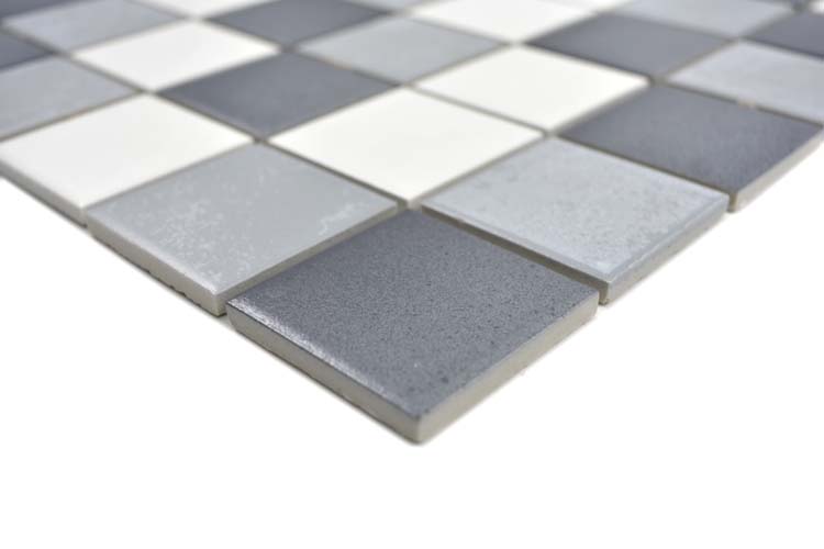 Mozaïek antislip mix grijs 30,6 x 30,6 cm