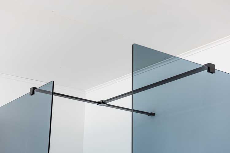 Paroi de douche Anais verre gris 117x200cm