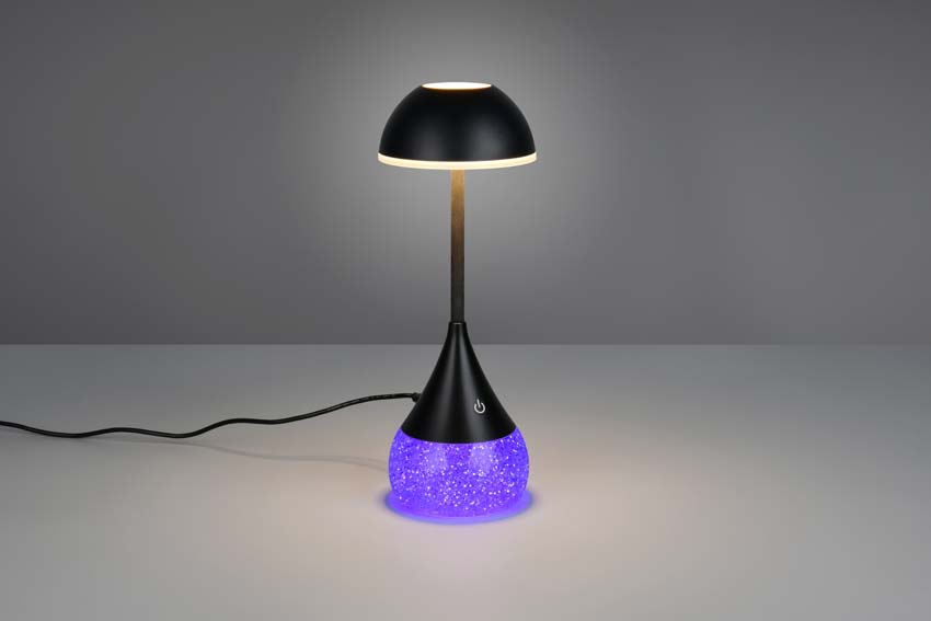 Lampe de table - Noir - Ø12cm - Dimmable - LED - 1x4,5W - 3000-6500K - RVB