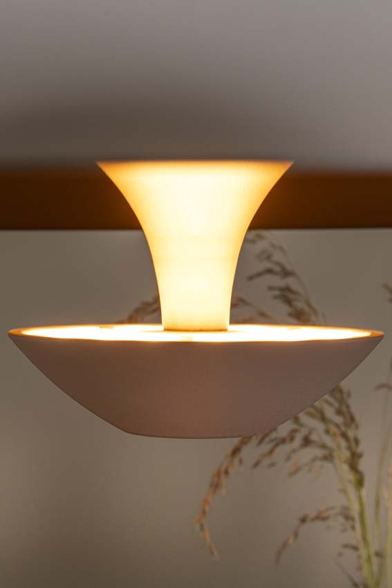 Lucide Premium Kenneth - Suspension - Ø60cm - LED dimmable - 1x16W 2700K - Blanc