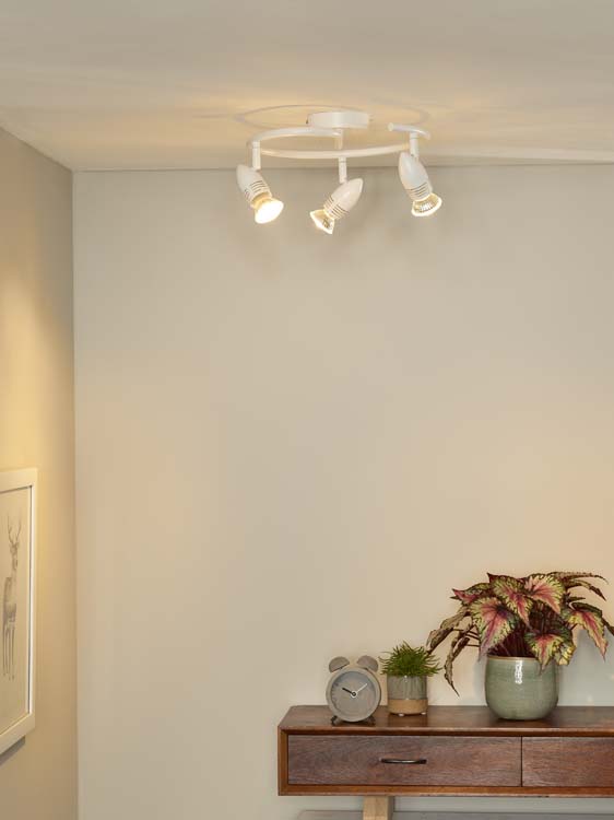 Spot en saillie - blanc - 3xGU10 - 5W