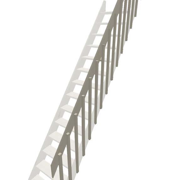 Accélération balustre pour escalier Bonn large