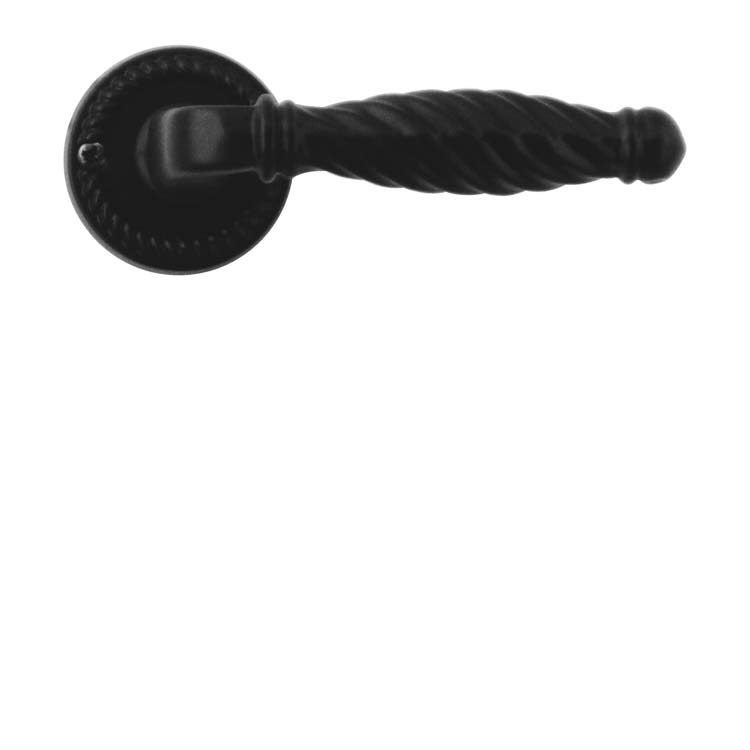 Poignée de porte anzio noir sans rosace