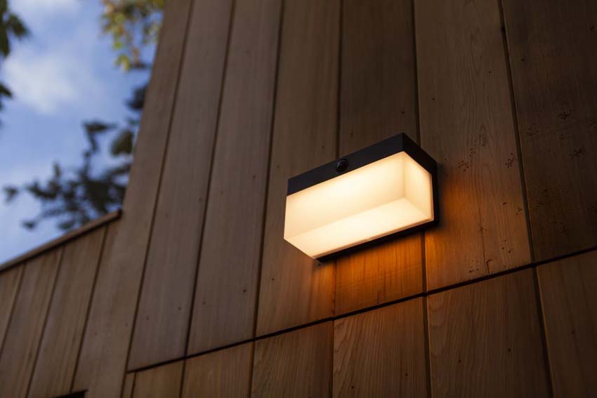 Eclairage extérieur lampe murale noir 800 lumes 9.7W
