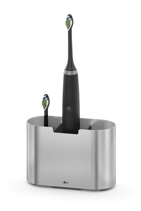 Porte-brosses à dents Zack Olomo en acier inoxydable 14x9,4cm