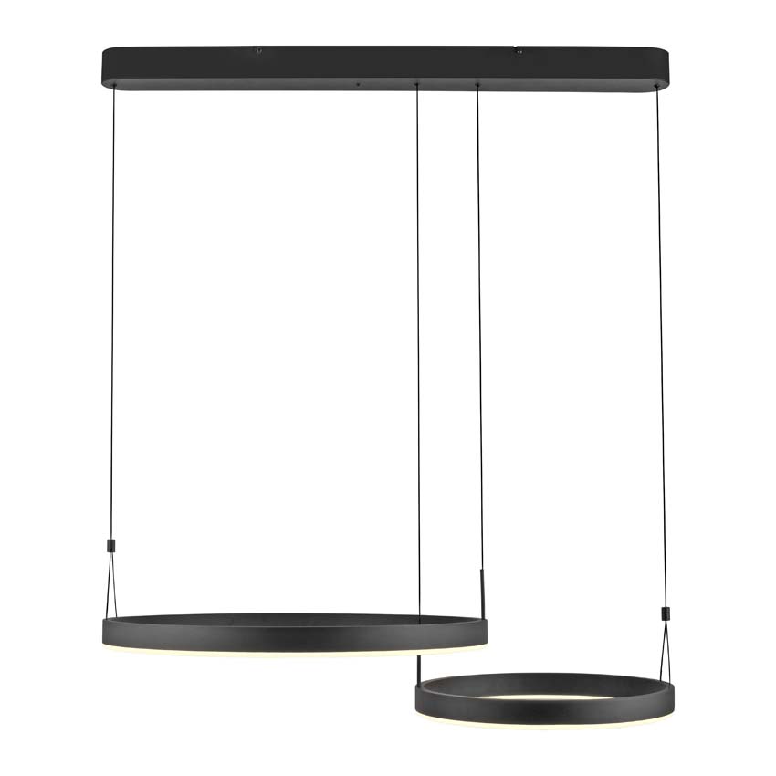 Hanglamp Easy Lift - Zwart - 90cm - Dimbaar - 1x25W/1x16W - CCT