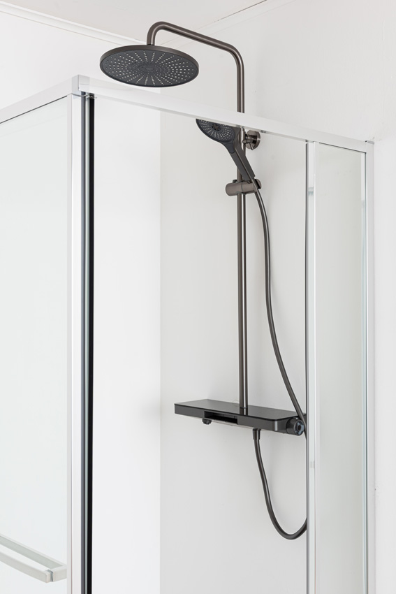 Douche d'angle Ares chrome 90x90x190cm