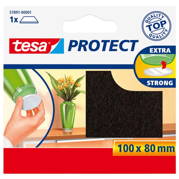 Feutre protecteur Tesa 100x80mm marron