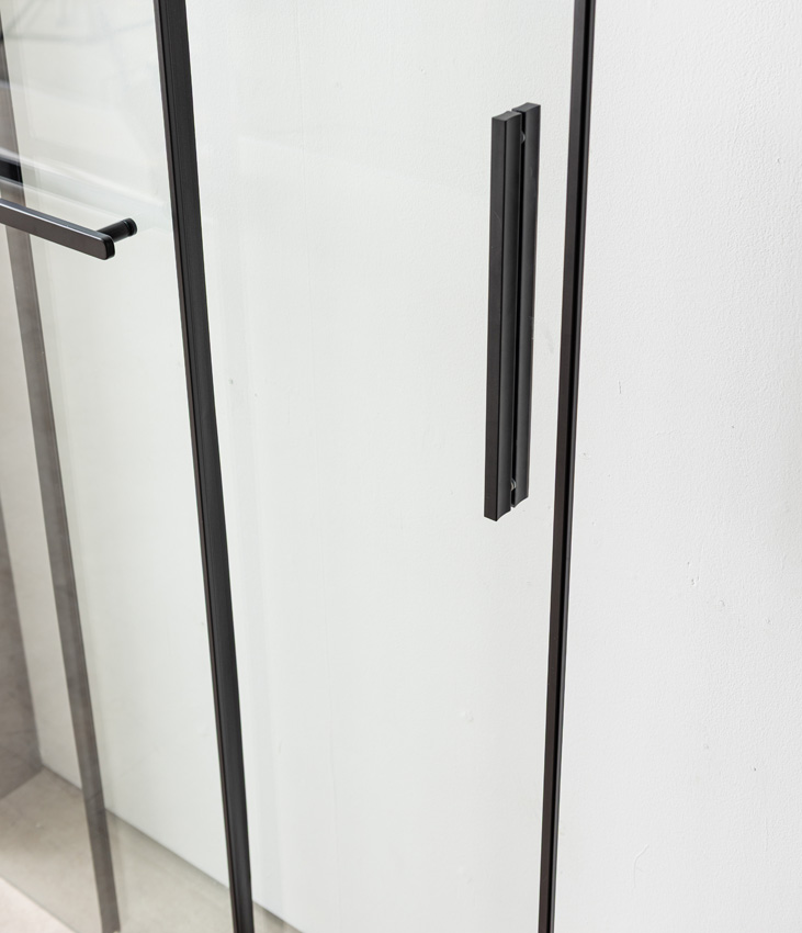 Doucheschuifdeur Ulani zwart 138-140x200cm