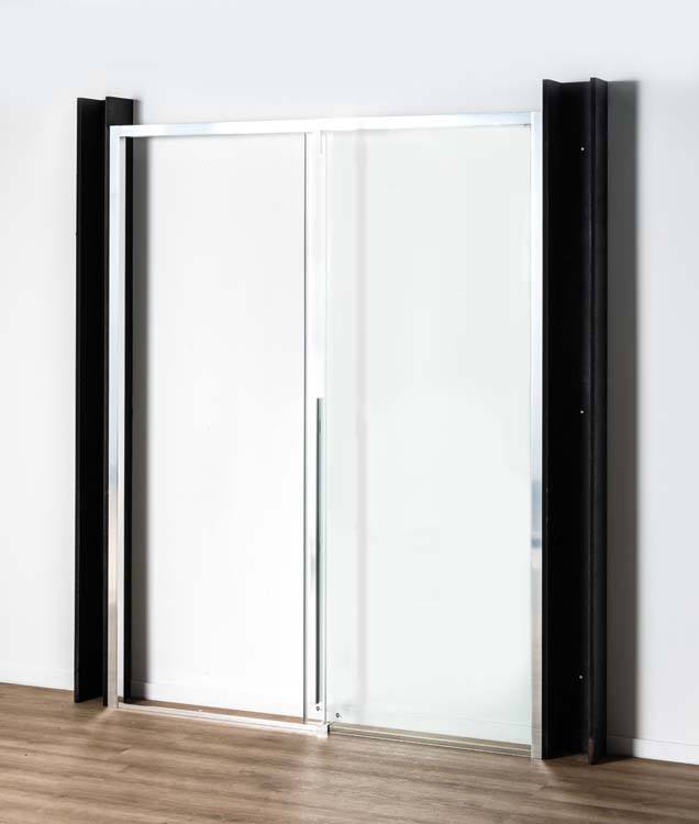 Doucheschuifdeur Ulrich chroom 116-120x200cm