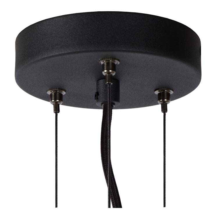 Lucide OLIVIA - Hanglamp - Ø 40 cm - 3xE27 - Fumé
