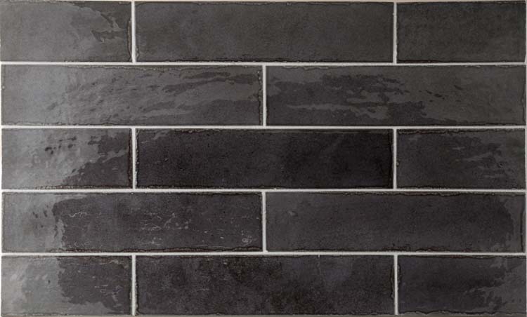 Carrelage Beccy baslat gris glossy 6x24.5cm