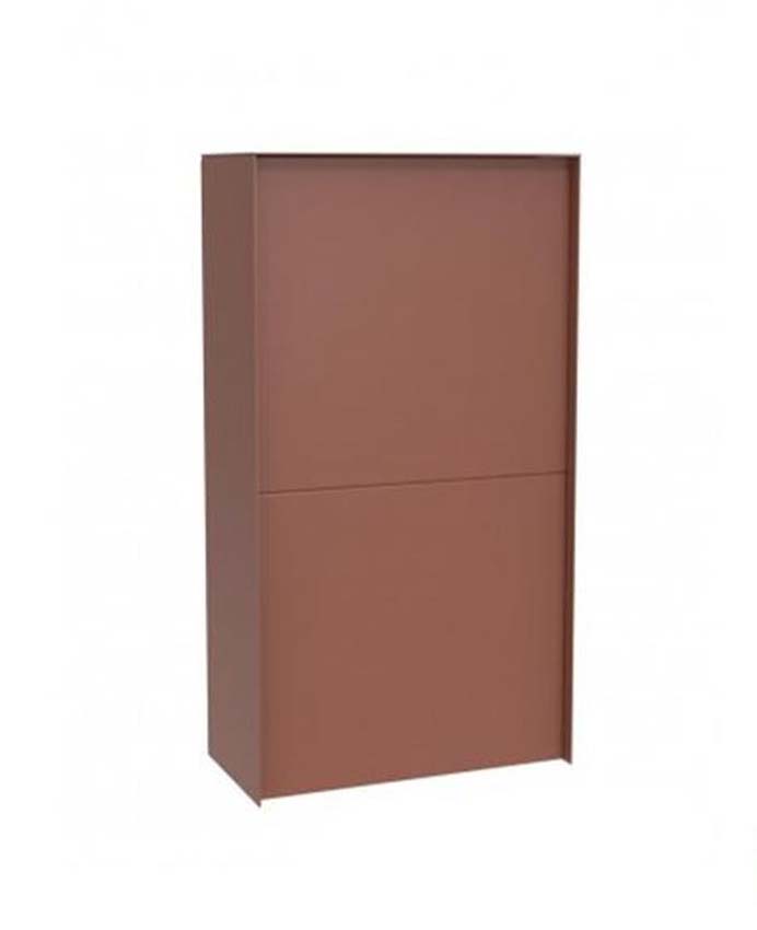 Boîte à colis eSafe Dropbox aspect acier corten medium back