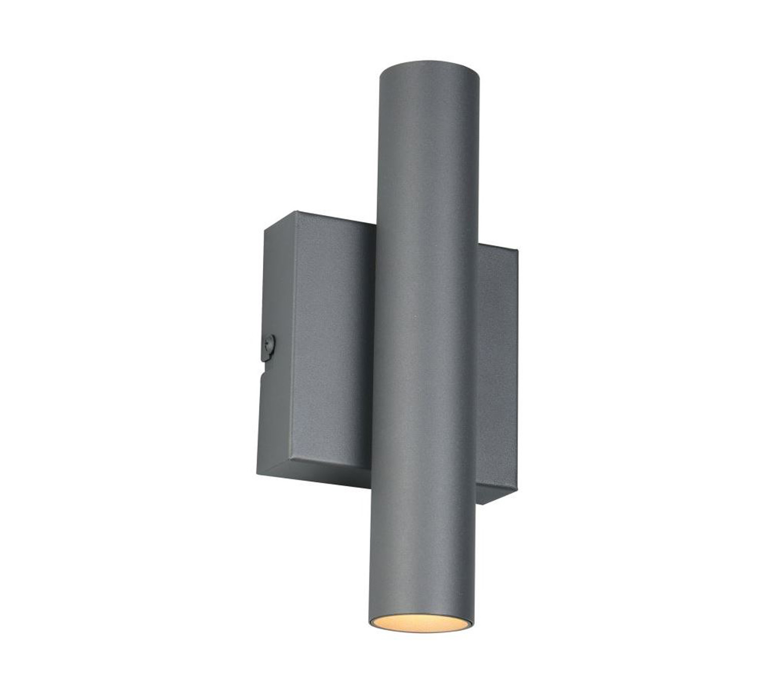 Wandlamp - antraciet - 10x6,5x22cm - dimbaar - 2xGU10 max. 5W