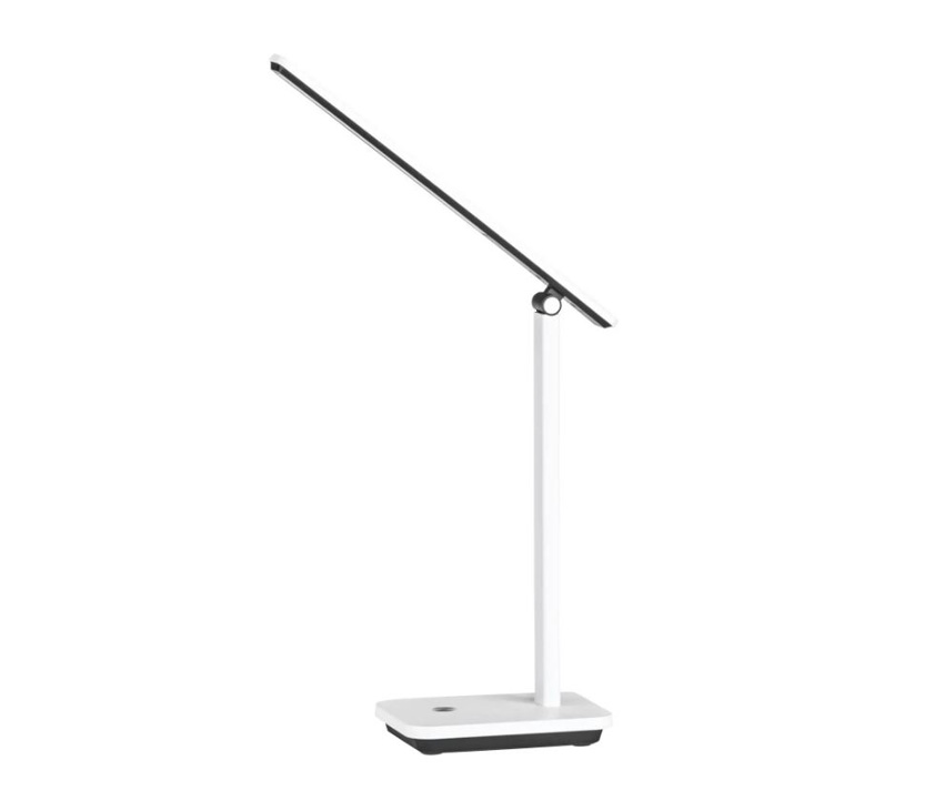 Lampe de table - blanc/noir - 33x3,5x35cm - dimmable - LED - 1x3,6W - 3000-6500K - batterie + USB